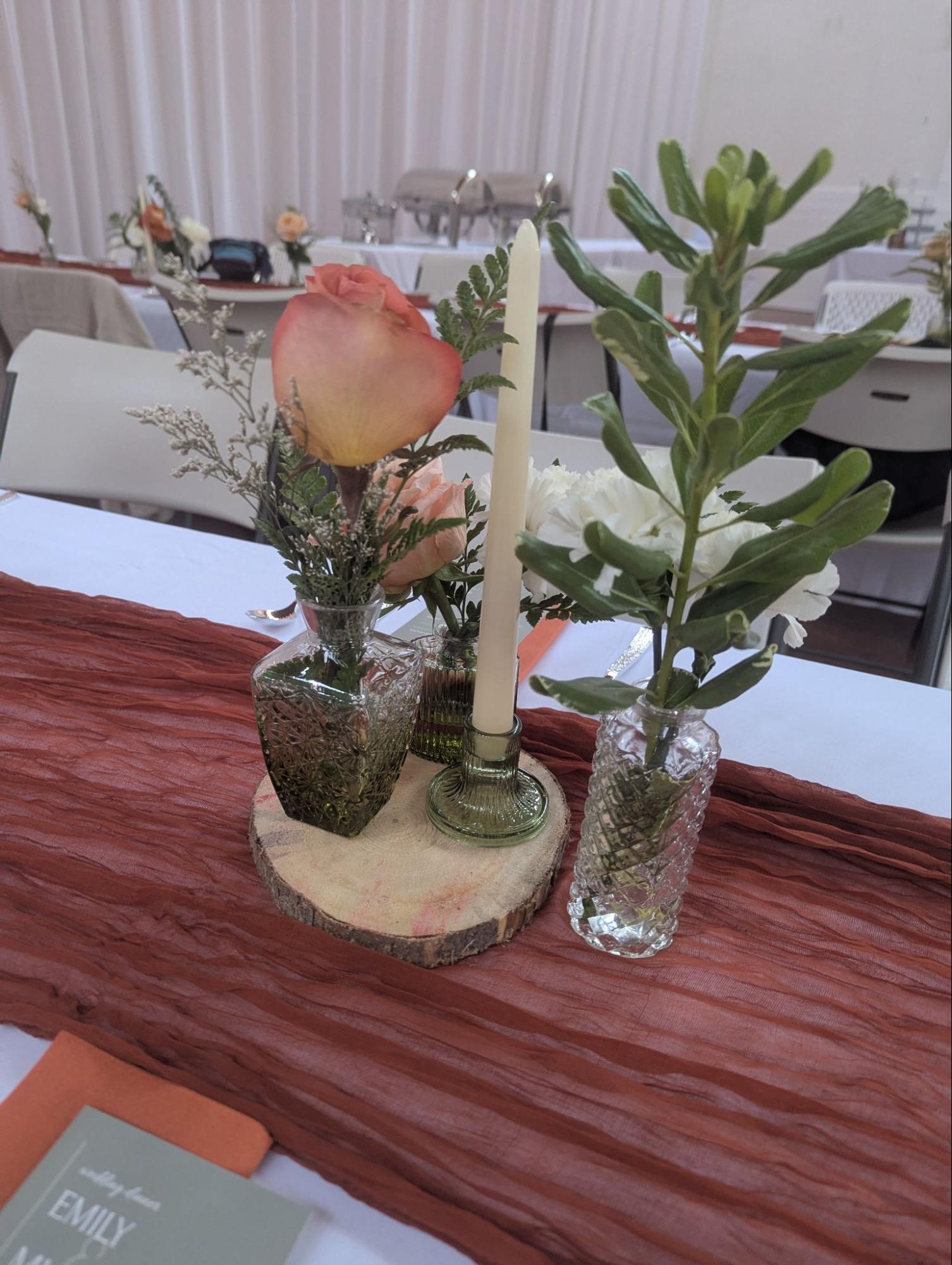 Golden Moments decor set and ready for the ceremony