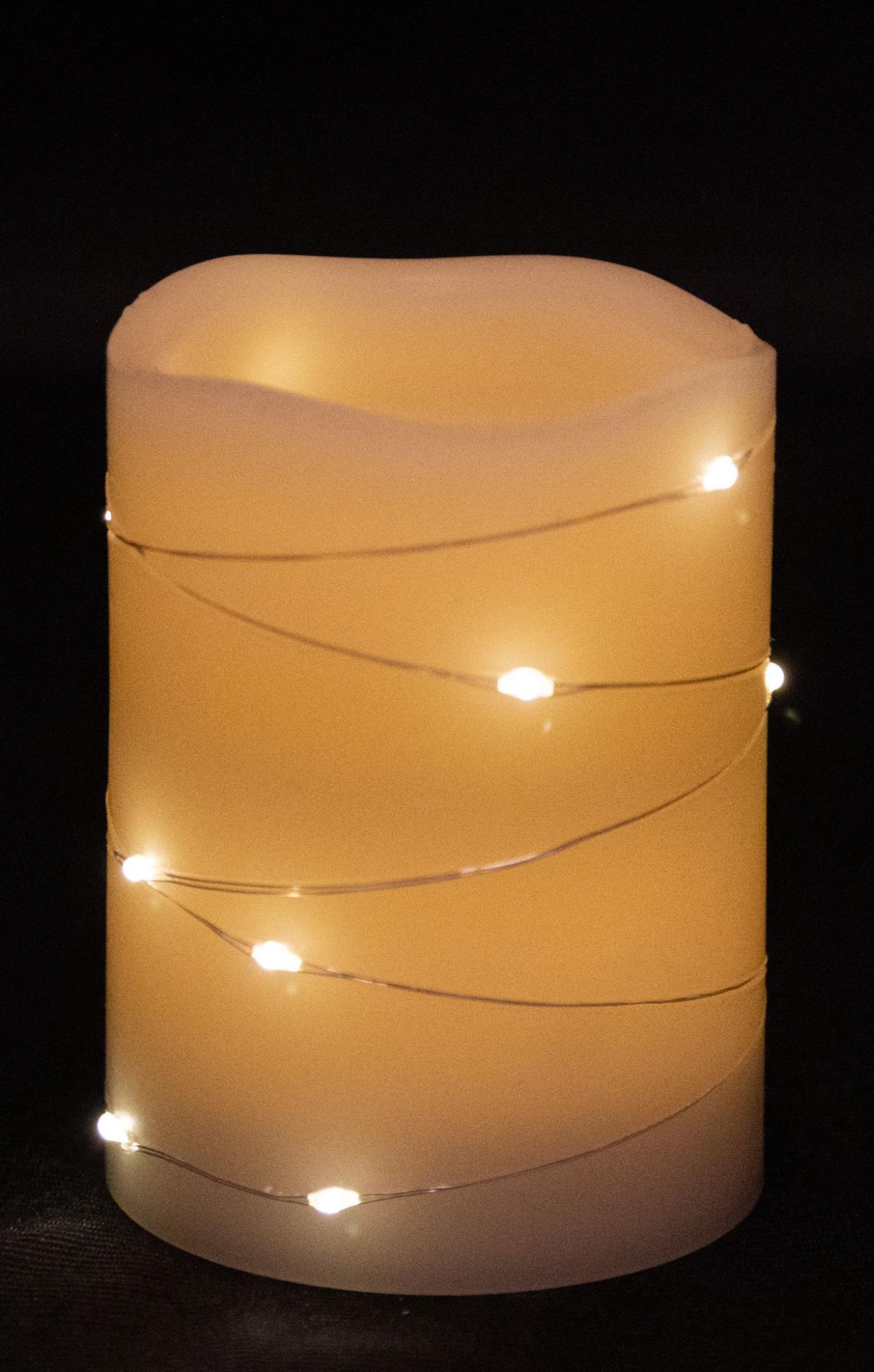 Fairy Light Candles from Golden Moments Rentals