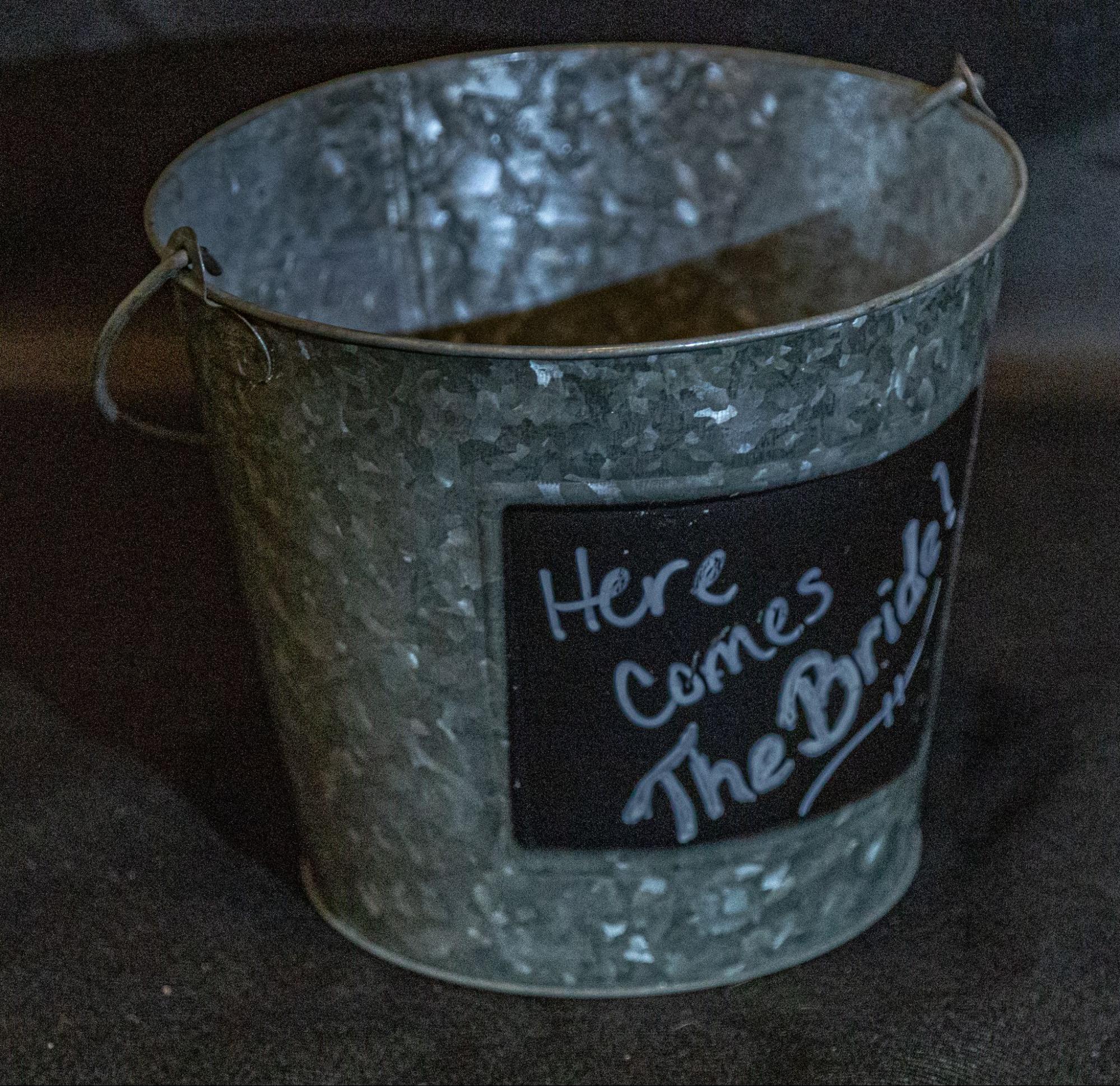 Flower Petal Bucket from Golden Moments Rentals