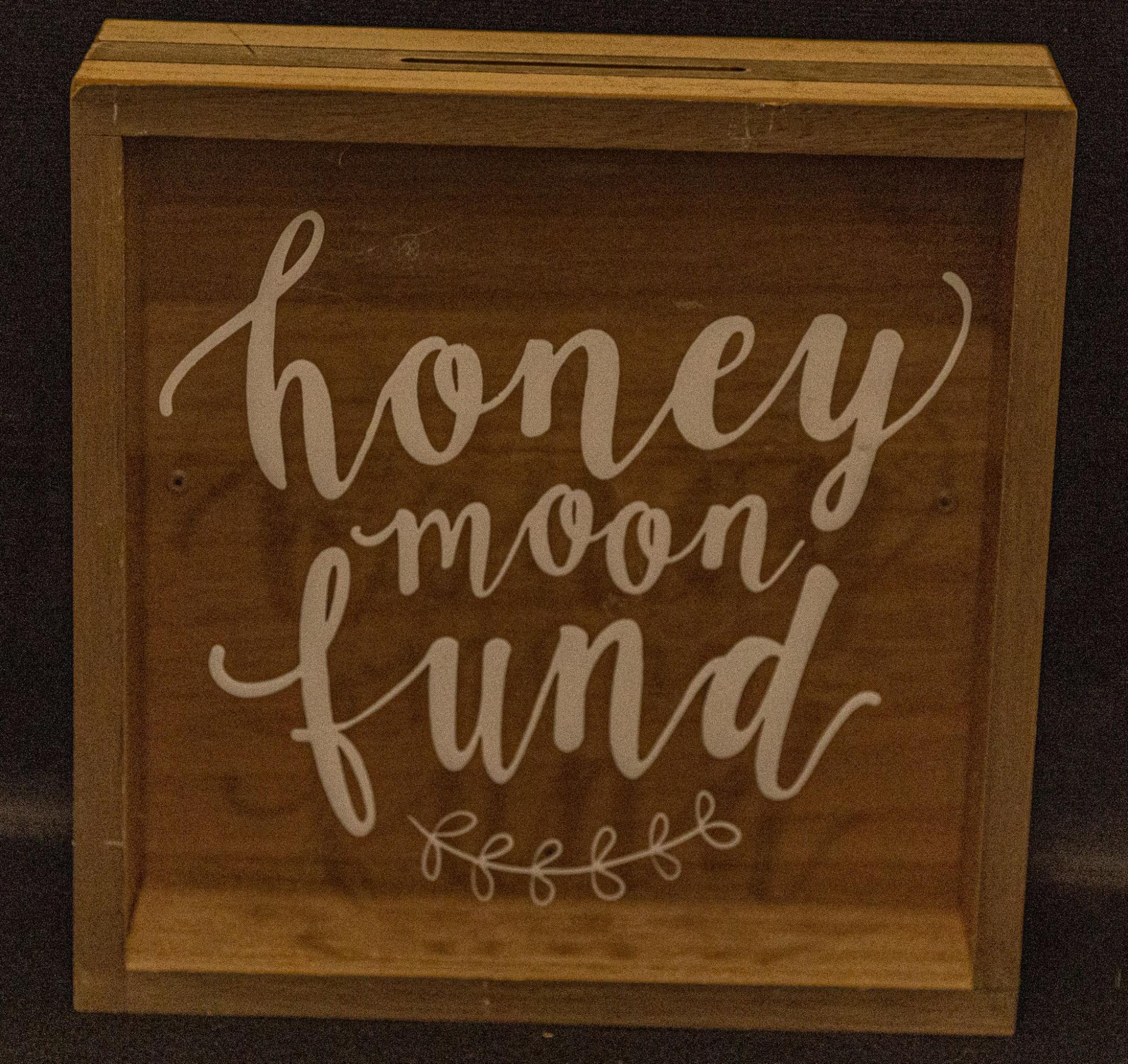 Honeymoon Fund Box from Golden Moments Rentals