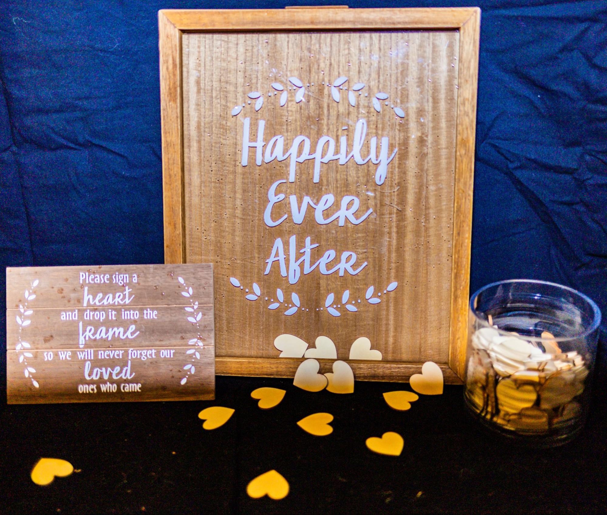 Sign-a-Heart Package from Golden Moments Rentals